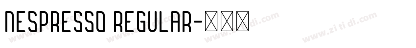 Nespresso Regular字体转换